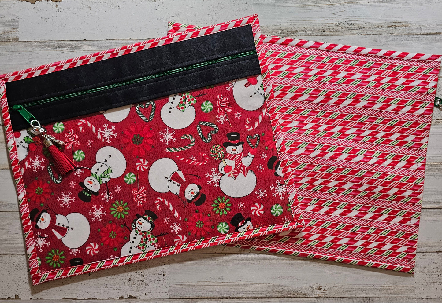 Project Bag - 11" X 14" - Snowmen - Discounted