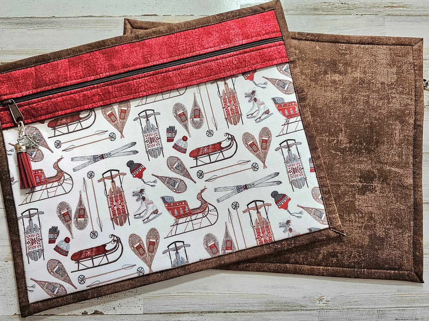 Project Bag - 11" X 14" - Vinyl Front - Winter Sleds - Discounted