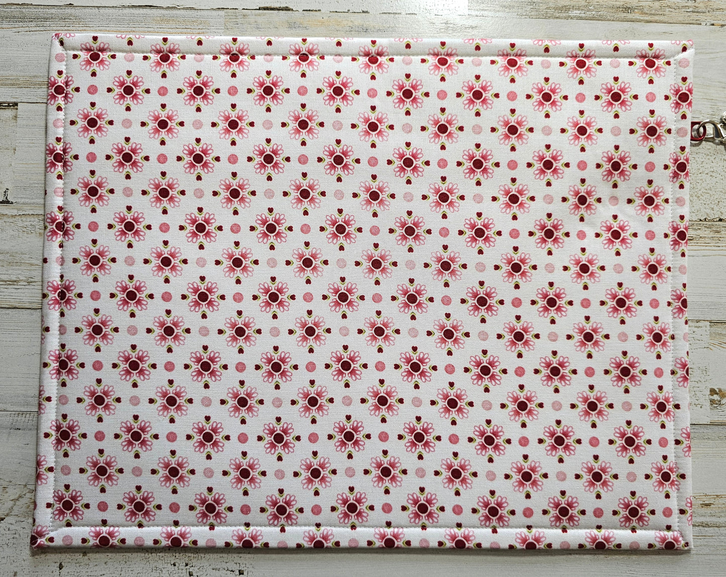 Project Bag 11" x 14" - Red Valentine Love Birds - Discounted