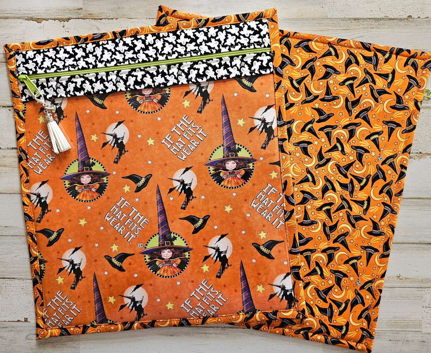 Large Project Bag - 15" x 14" - Mary Engelbreit Halloween Fabric