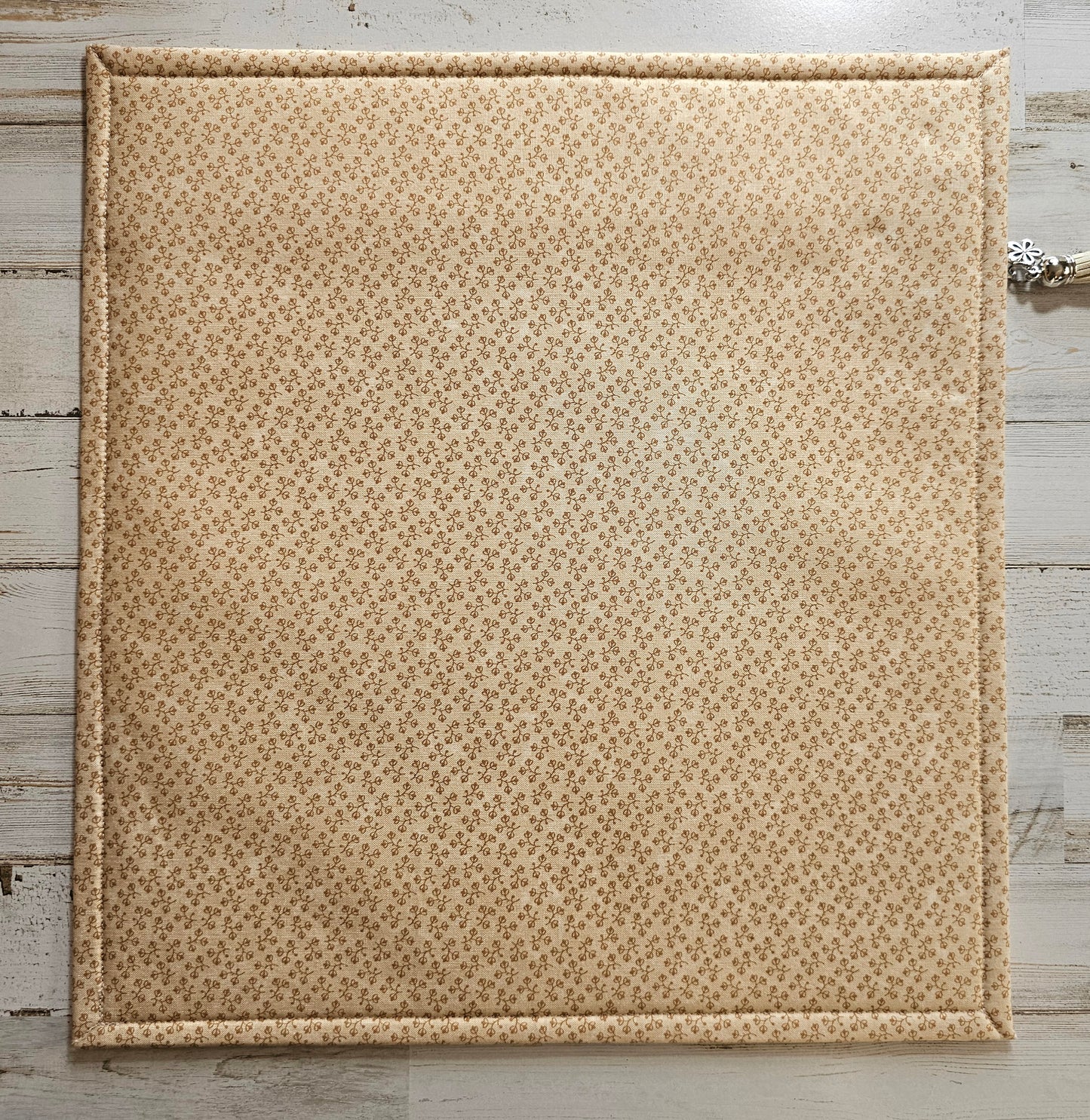 Large Project Bag - 15" x 14" - Vinyl Front - Floral