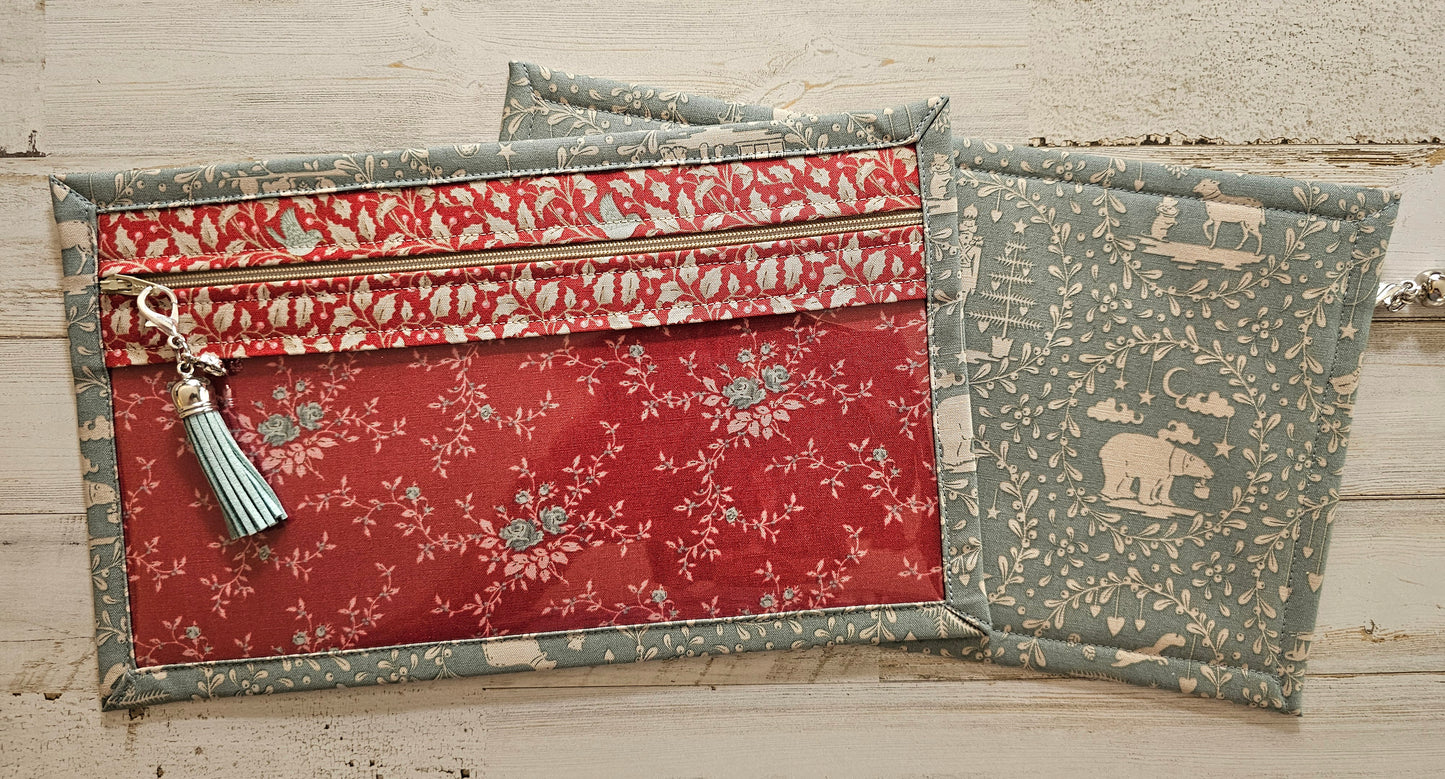 Pouch 6.5" x 11" - Tilda "Merry Little Christmas"