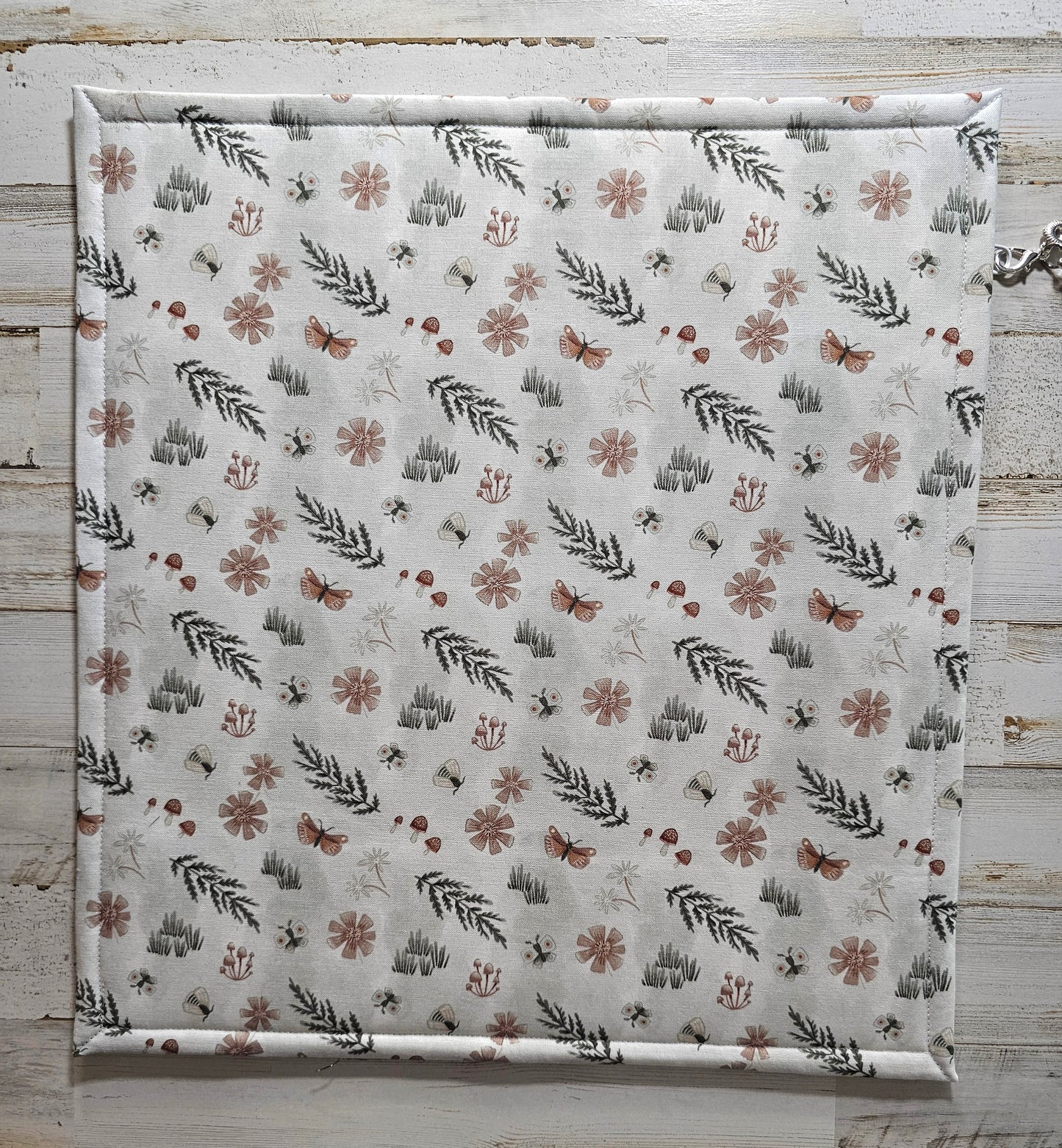 Large Project Bag - 15" x 14" - All Cloth - Floral