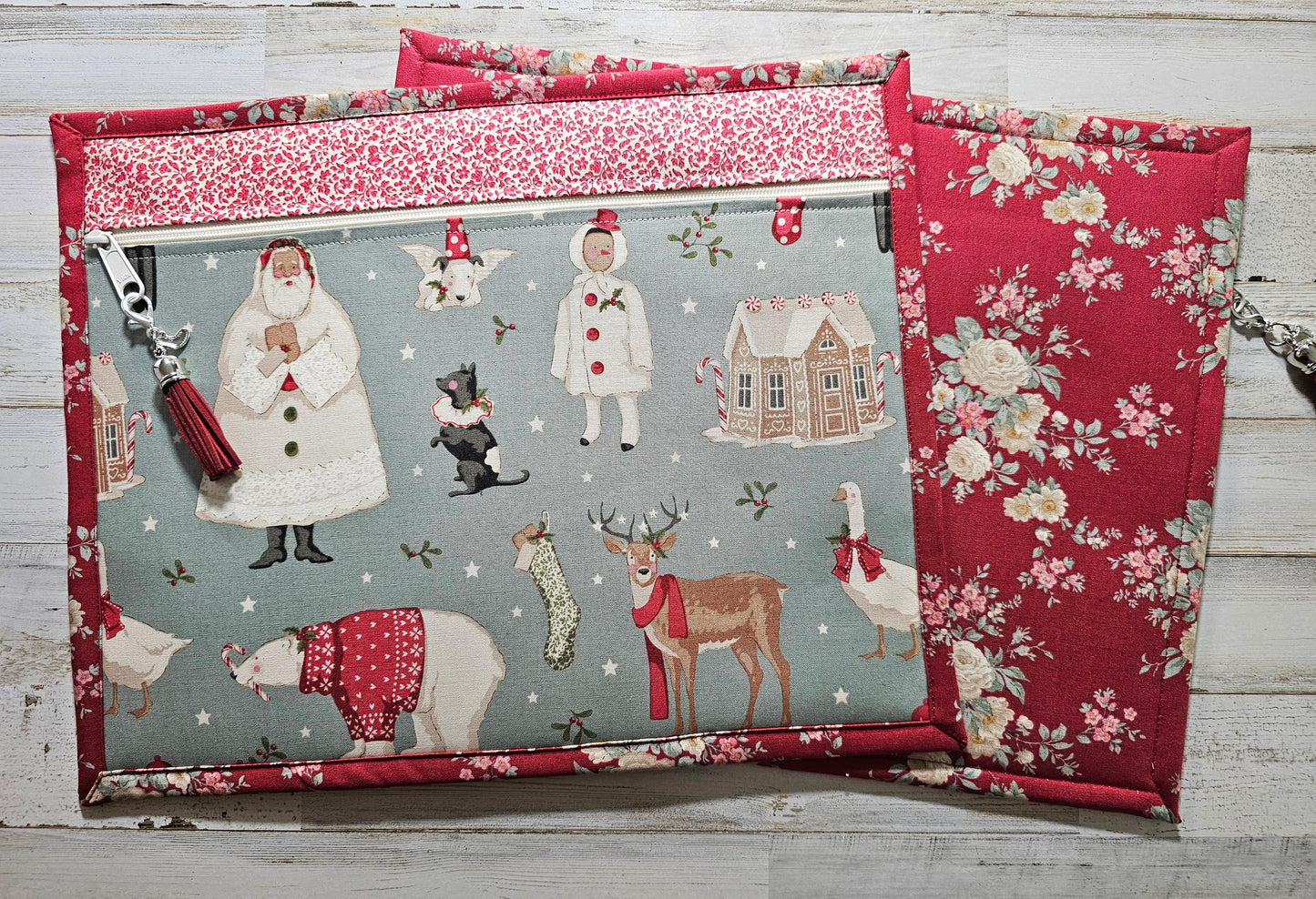 Project Bag 11" x 14" - All Cloth - Tilda "Merry Little Christmas"