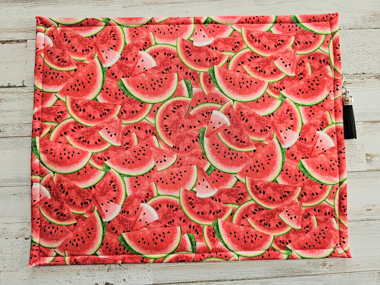 Gnome Watermelon Project Bag w/Watermelon Seeds Zipper casing
