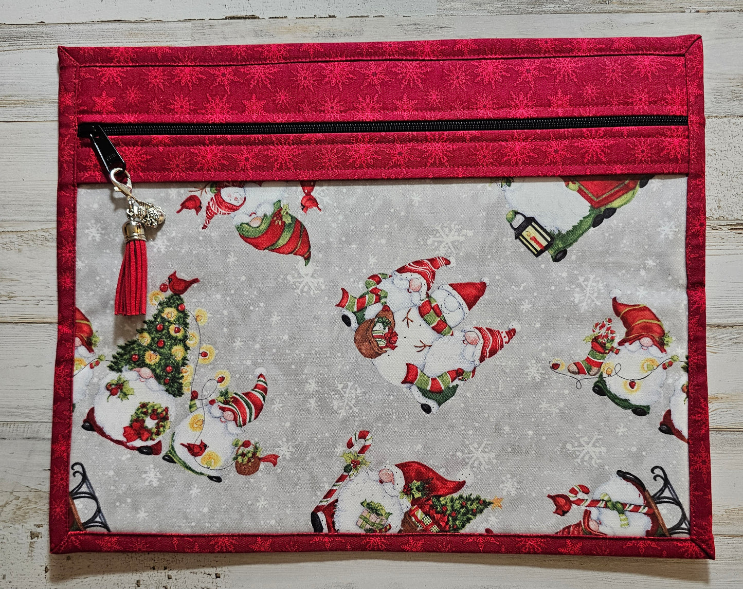 Project Bag - 11" X 14" - Christmas Gnomes