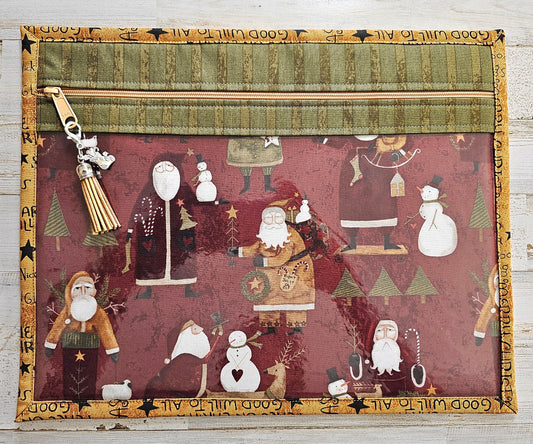 Project Bag 11" x 14" - Teresa Kogut - "Kringle" Christmas