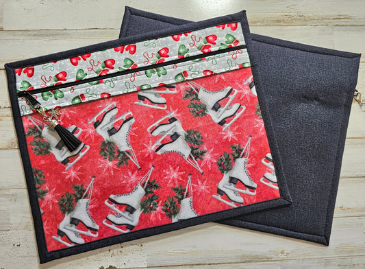 Project Bag - 11" X 14" - Ice Skates and Mittens