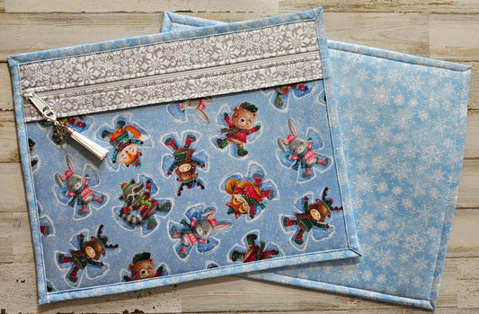 Project Bag - 11" X 14" - Snow Angels