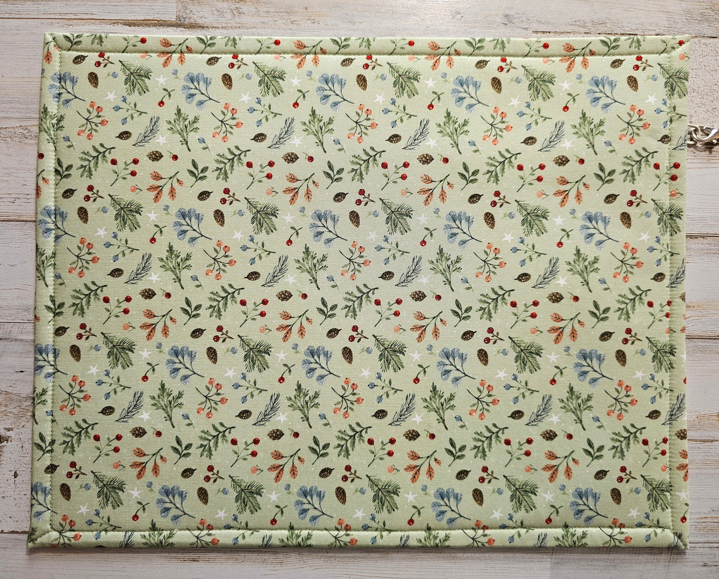 Project Bag 11" x 14" - Magic of Christmas - Blue front and Green back