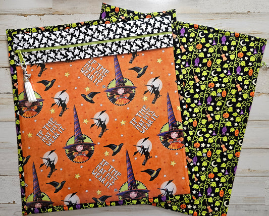 Large Project Bag - 15" x 14" - Mary Engelbreit Halloween Fabric