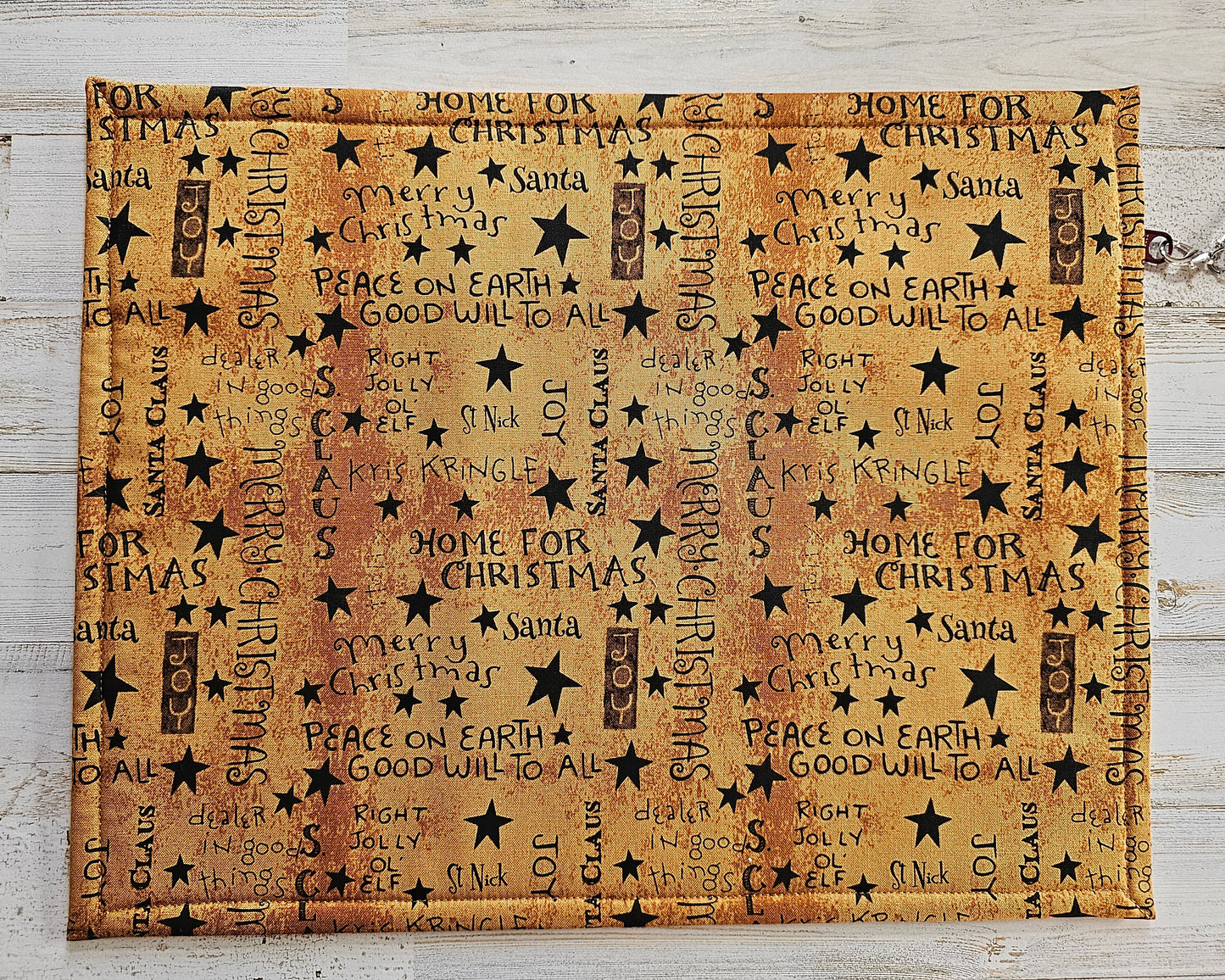 Project Bag 11" x 14" - Vinyl Front - Teresa Kogut - Santas