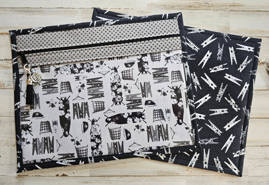 Project Bag 11" x 14" - Vinyl Front - Laundry