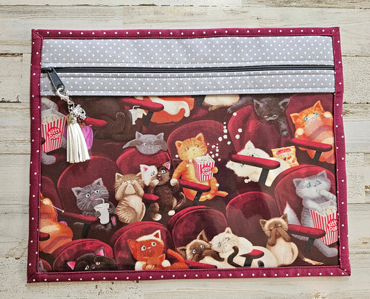 Project Bag 11" x 14" - Vinyl Front - Cats in the Theatre