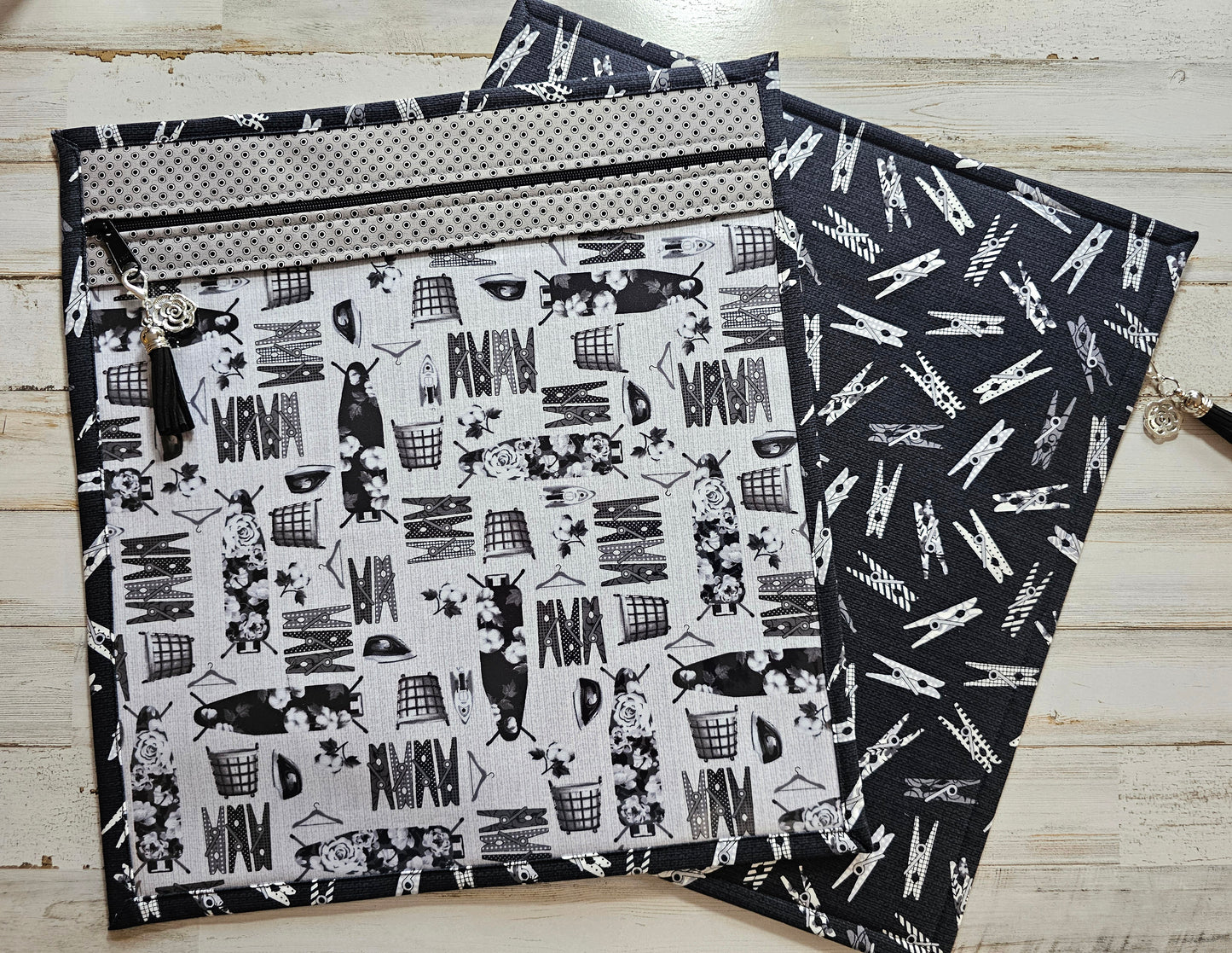 Large Project Bag - 15" x 14" - Vinyl Front - Laundry