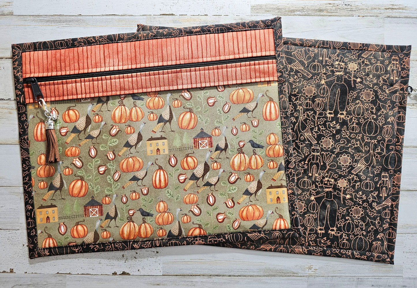 Project Bag 11" x 14" - Teresa Kogut "Bittersweet Farm Turkeys" - Discounted