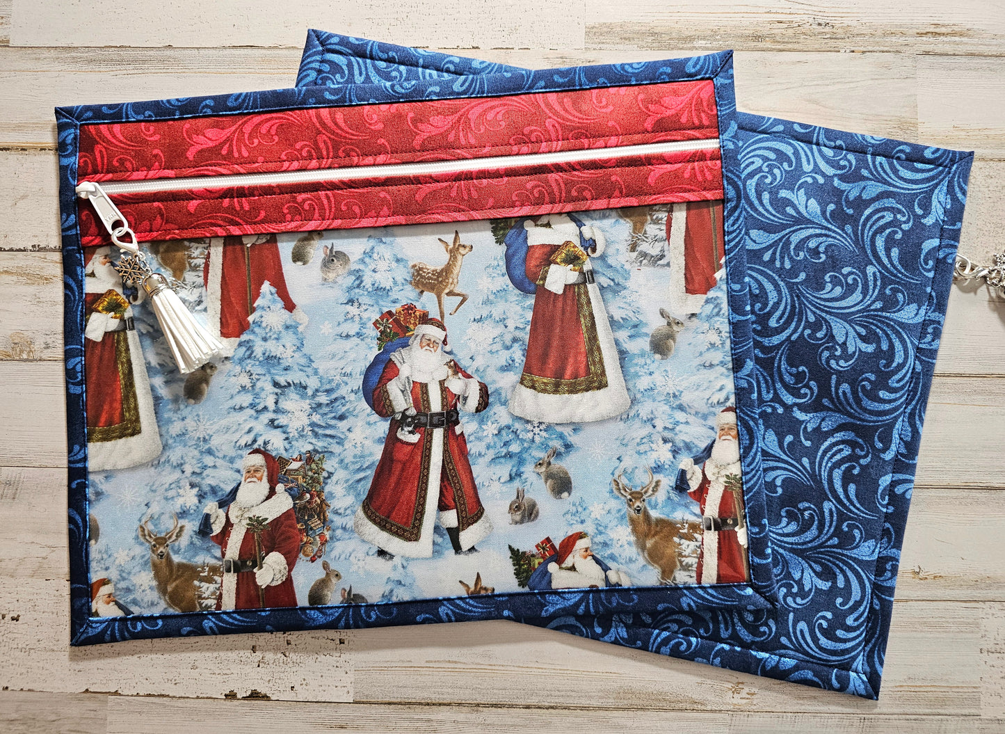 Project Bag 11" x 14" - Vinyl Front - Santa - Discounted