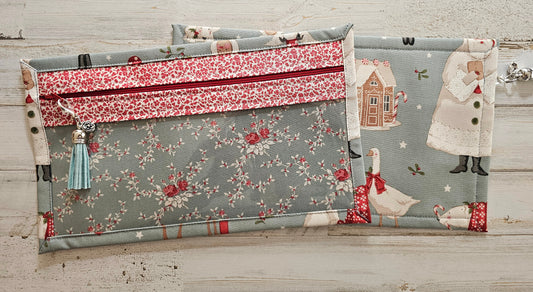 Pouch 6.5" x 11" - Tilda "Merry Little Christmas"