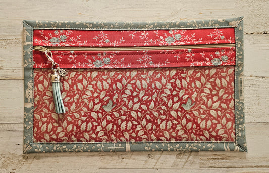 Pouch 6.5" x 11" - Tilda "Merry Little Christmas"