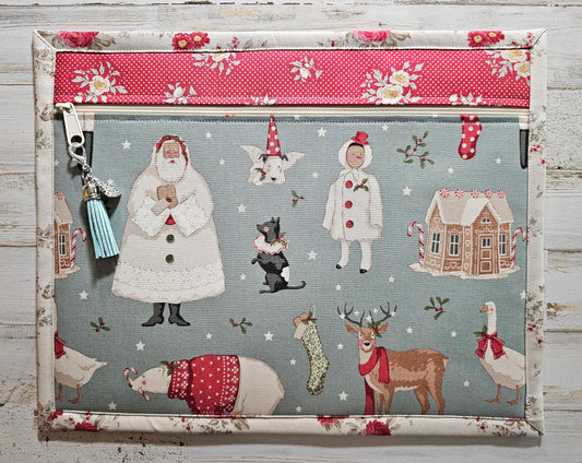 Project Bag 11" x 14" - All Cloth - Tilda "Merry Little Christmas"