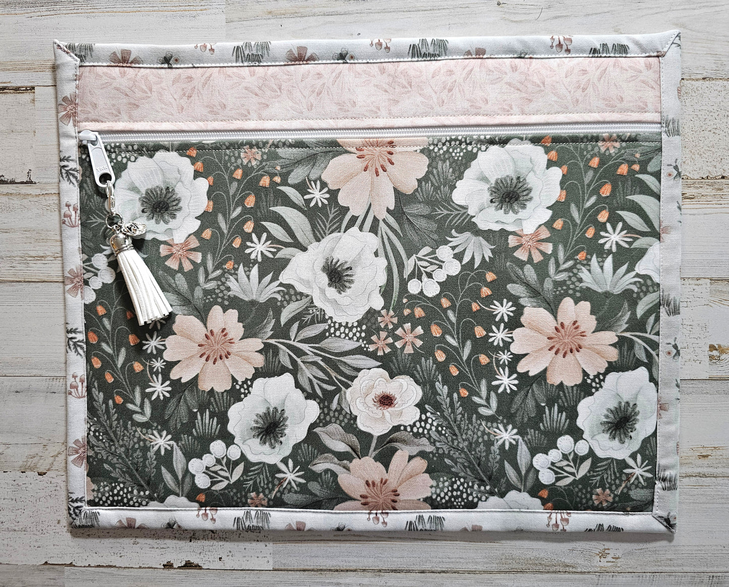 Project Bag 11" x 14" - All Cloth - Floral