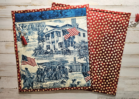 Large Project Bag - 15" x 14" - All Cloth - Patriotic