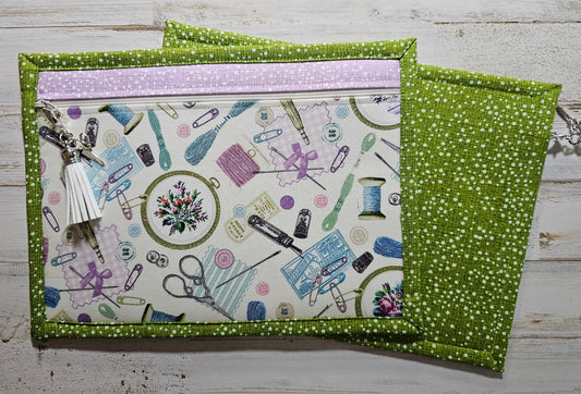 Notions Bag - 8" x 11" - All Cloth - Stitching