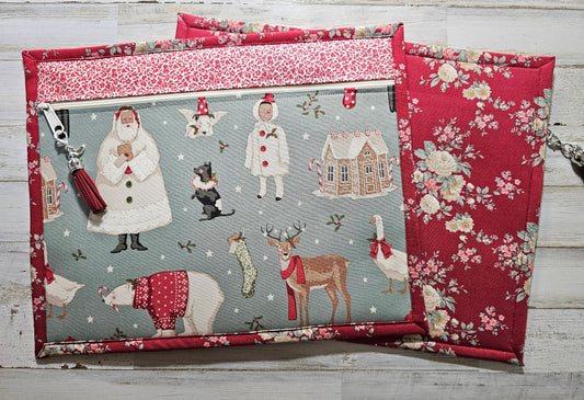 Project Bag 11" x 14" - All Cloth - Tilda "Merry Little Christmas"