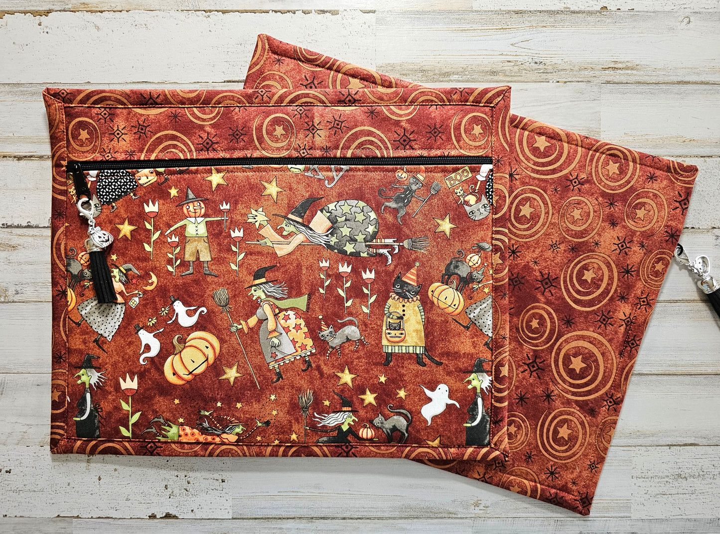 All Cloth Project Bag - 11" x 14" - Teresa Kogut "Spooky"