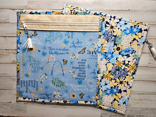 Large Project Bag - 15" x 14" - Vinyl Front - "Missouri"
