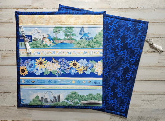Large All Cloth Project Bag - 15" x 14" - "Missouri"