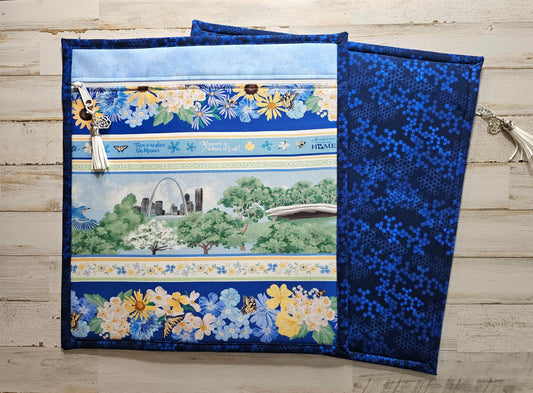 Large All Cloth Project Bag - 15" x 14" - "Missouri"